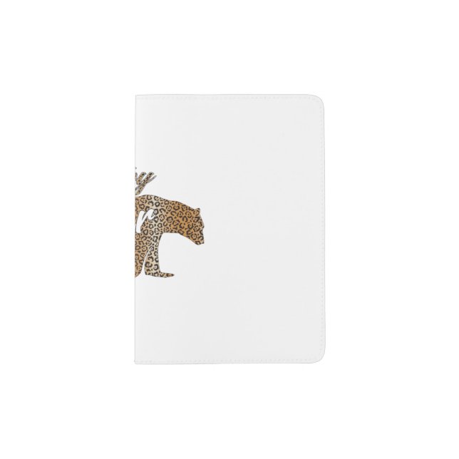 Mother Art Mom Baby Bear Passport Holder (Front)