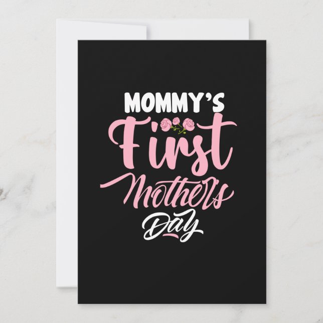 Mother Art Mommy's First Mother Day Invitation (Front)