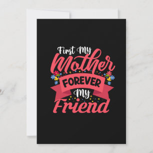 Mother Art Mother Forever My Friend Holiday Card