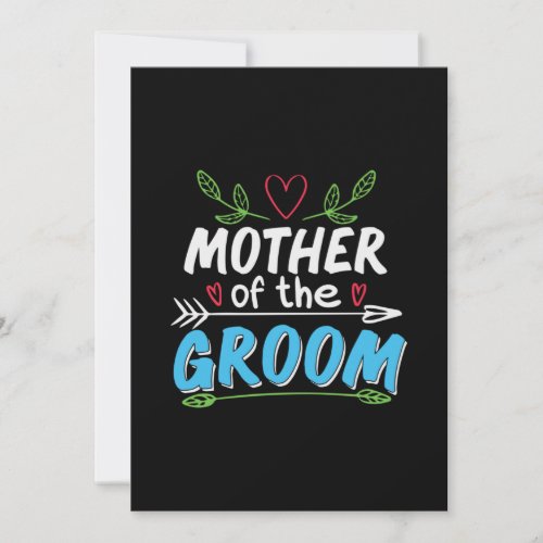 Mother Art Mother Of The Groom Invitation