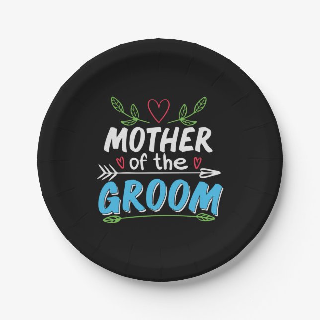 Mother Art Mother Of The Groom Paper Plates (Front)