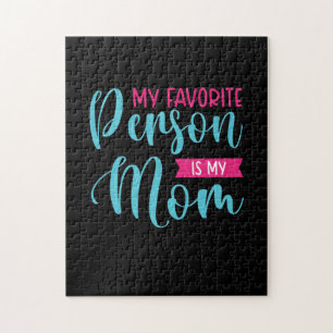 Mother Art My Favorite Person Is My Mom Jigsaw Puzzle