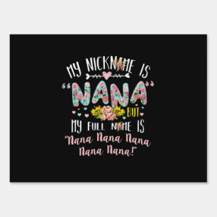 Mother Art   My Nickname Is Nana Birthday Sign