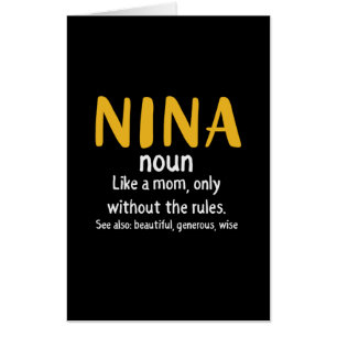 Mother Art Nina Definition Card