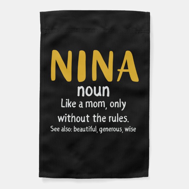 Mother Art Nina Definition Garden Flag (Front)