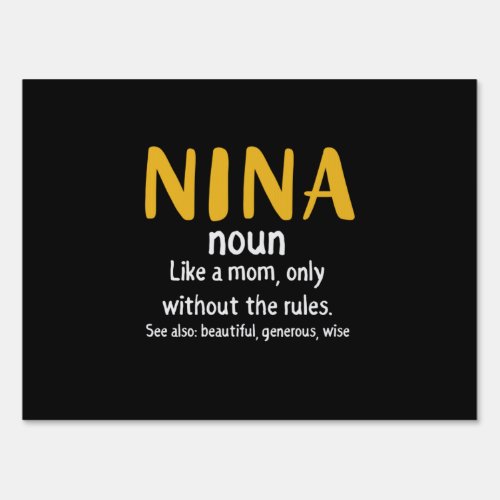Mother Art Nina Definition Sign