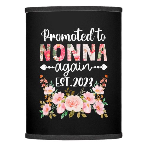 Mother Art  Promoted To Nonna Again 2023 Floral Lamp Shade