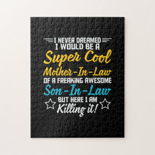 Mother Art Super Cool Mother In Law Jigsaw Puzzle