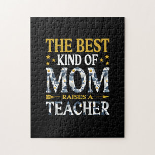 Mother Art The Best Kind Of Mom A Teacher Jigsaw Puzzle