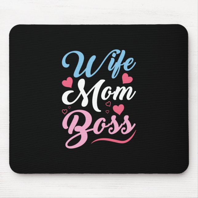 Mother Art Wife Mom Boss Mouse Pad (Front)