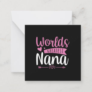 Mother Art World Greatest Nana Note Card