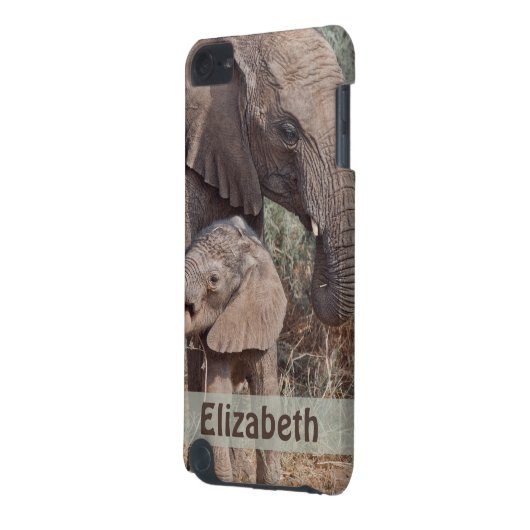 Mother Baby African Elephant iPod Touch 5G Case (Back Left)