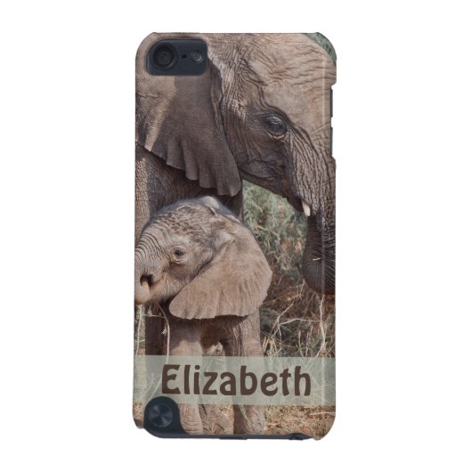 Mother Baby African Elephant iPod Touch 5G Case (Back)