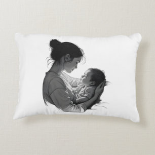 Mother & Baby artwork Accent Pillow