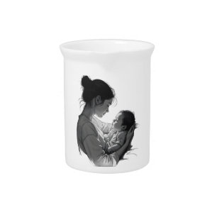 Mother & Baby artwork Beverage Pitcher