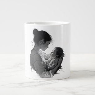 Mother & Baby artwork Giant Coffee Mug