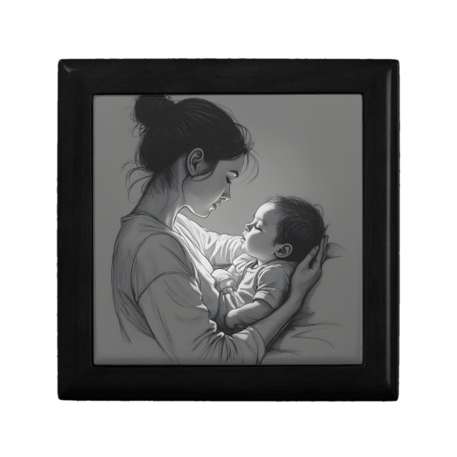 Mother & Baby artwork Gift Box (Front)