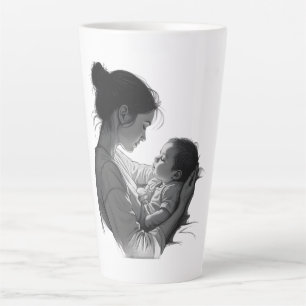 Mother & Baby artwork Latte Mug