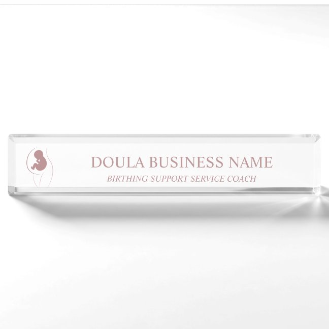 Mother Baby Doula Branding Desk Name Plate