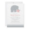 Mother Baby Elephant Pink Gray Baby Girl Shower