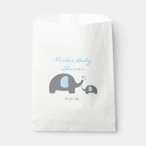 Mother  Baby Elephant Shower Party Favor Bags