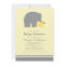 Mother Baby Elephant Yellow Gray Dots Shower