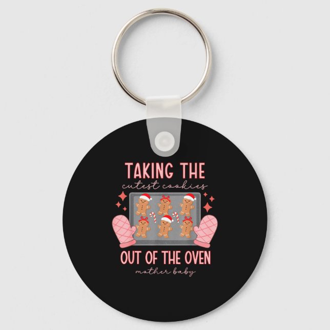 Mother Baby Nurse Christmas Mbu Stpartum Nurse Xma Keychain (Front)