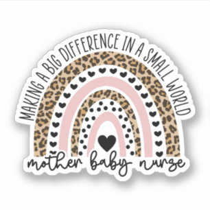 Mother Baby Nurse Gift, Postpartum Nurse Sticker