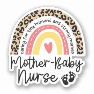 Mother Baby Nurse Rainbow Postpartum Nurse Gift Sticker