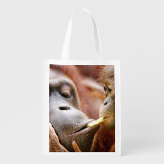 Mother & Baby Orangutan Reusable Grocery Bag