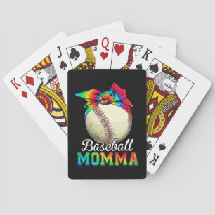 Mother Baseball Momma Birthday Poker Cards
