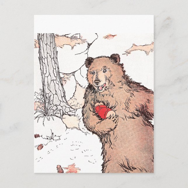 Mother Bear Carrying Prairie Dog Postcard (Front)
