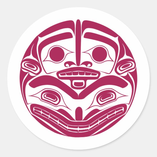 'Mother Bear' Classic Round Sticker