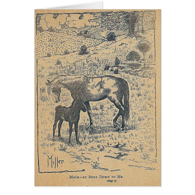 Mother Bent DownTo Me Black Beauty Cards (Front)