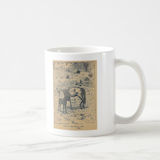 Mother Bent DownTo Me Black Beauty Coffee Mug (Right)