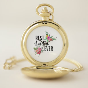 Mother Best Lala Ever Birthday Pocket Watch