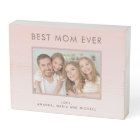Mother Best Mom Ever blush pink rose gold photo