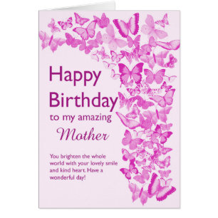 Mother Birthday Butterflies Cards
