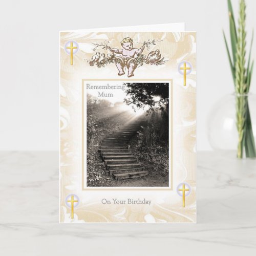 Mother Birthday  Heaven Stairway Card