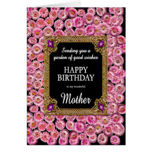 Mother Birthday Pink Daisies Cards