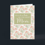 Mother Birthday Pink Flower Pattern  Card<br><div class="desc">This feminine birthday card for your mother features a repeating floral pattern,  paired with the heartfelt message,  "With all my love to a very special Mom." A beautiful way to show your appreciation and make her day even more special.</div>