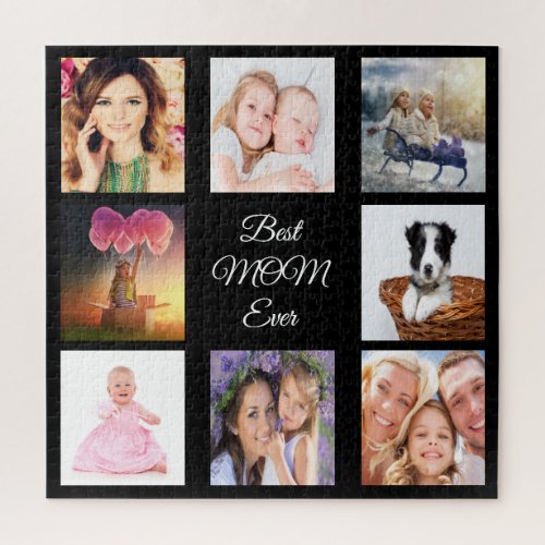 Mother Black photo collage Jigsaw Puzzle