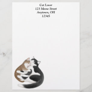 Mother Cat and Kitten Letterhead