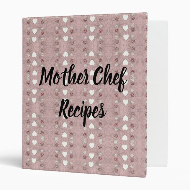 Mother Chef Recipes 3 Ring Binder (Front/Inside)