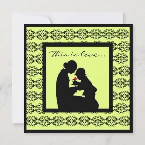 Mother Child Adoption Baby Shower Invitations