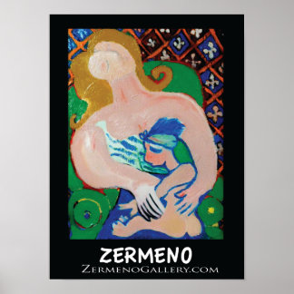 "Mother & Child" by Zermeno Poster