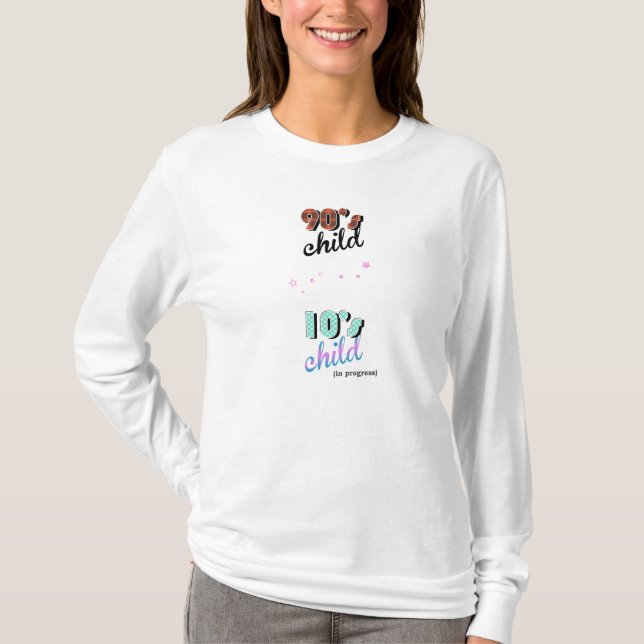 Mother & Child Decades - Baby In Progress 90s 10s T-Shirt (Front)
