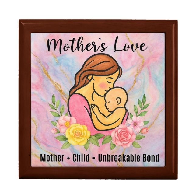 Mother & Child Keepsake Jewelry Box – Gift Box (Front)