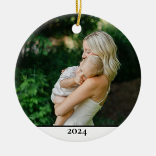 Mother & Child Photo A Moment to Remember Ceramic Ornament