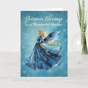 Mother Christmas Blessings Angel of Light Card
